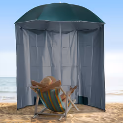 Outsunny 2.2M Fishing Umbrella Garden parasol Outdoor Sun Shelter Shade Canopy