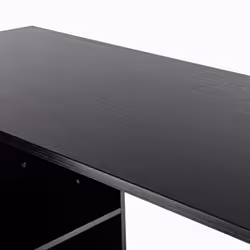 HOMCOM Computer Desk Table Workstation L Shape File Cabinet Black Home Office - Additional view 7