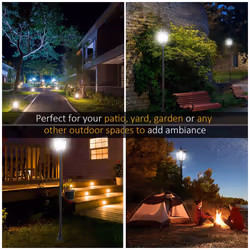 Outsunny Outdoor Garden Solar Light with Base Freestanding Energy-saving Optical - Additional view 6