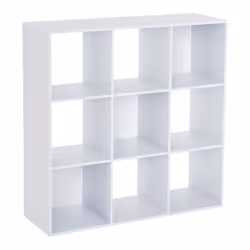 HOMCOM 9 Cube Storage Unit Cabinet Bookcase Display Shelves, White - Additional view 8