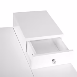 HOMCOM Dressing Table Vanity Desk Flip-up Mirror 2 Drawers, White - Additional view 5