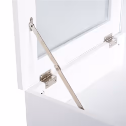 HOMCOM Dressing Table Vanity Desk Flip-up Mirror 2 Drawers, White - Additional view 7