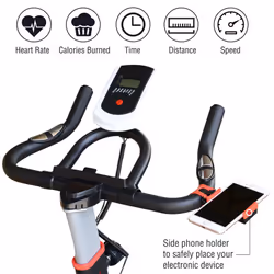 Homcom Exercise Bike | Adjustable Resistance Indoor Cycling Machine