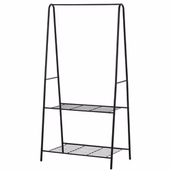 HOMCOM A Shaped Clothes Rack Garment Hanger Hanging Rail 2-tier Shelving Metal - Additional view 8