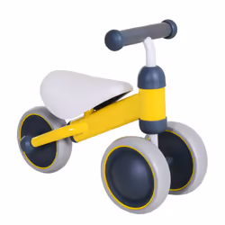 HOMCOM Baby Toddler Balance Bike Walker 3 Wheel Push Bike for 1-2 Years Yellow