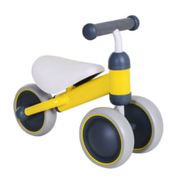 HOMCOM Baby Toddler Balance Bike Walker 3 Wheel Push Bike for 1-2 Years Yellow