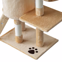 PawHut Beige 5-Tier Cat Tree House | Large Cat Activity Centre - Additional view 4
