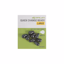 Korum Fishing 8pc Quick Change Beads Standard Coarse Carp Pike Lure Clips Swivel