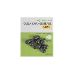 Korum Fishing 8pc Quick Change Beads Standard Coarse Carp Pike Lure Clips Swivel