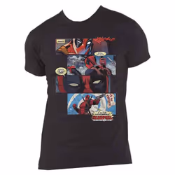 Deadpool T Shirt Comic Strip new Official Marvel Black - S, Black