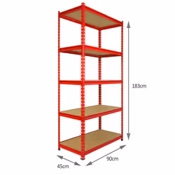 Garage Racking Heavy Duty Shelving Unit Storage Shelves Bays 5 Tier - Additional view 4