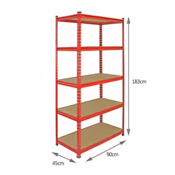 3 Garage Shelving Racking 90cm Storage Units Heavy Duty Metal Shelves 5 Tier - Additional view 5