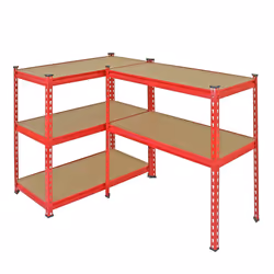 3 Garage Shelving Racking 90cm Storage Units Heavy Duty Metal Shelves 5 Tier - Additional view 6