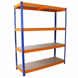 Heavy Duty Shelving S-RAX Racking 4Tier 150cm Wide Metal Garage Storage Units