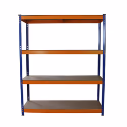 Heavy Duty Shelving S-RAX Racking 4Tier 150cm Wide Metal Garage Storage Units - Additional view 6
