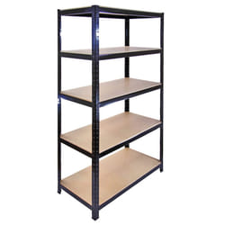 10 Garage Warehouse T-Rax Steel Black 5 Tier 90cm Racking Shelving Storage Units