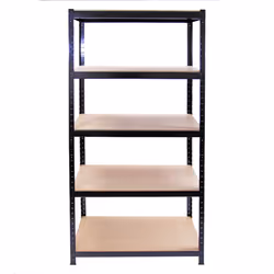 10 Garage Warehouse T-Rax Steel Black 5 Tier 90cm Racking Shelving Storage Units