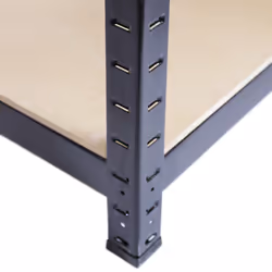 10 Garage Warehouse T-Rax Steel Black 5 Tier 90cm Racking Shelving Storage Units - Additional view 5