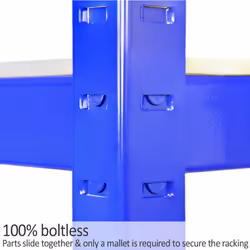 90cm Garage Utility Shed Storage Racks Bays Warehouse Shelving (10, Blue)
