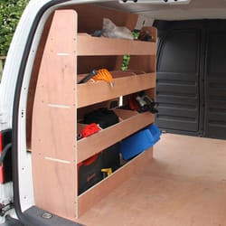 VW Caddy SWB Van Racking Plywood Tool Storage Van Shelves Ply Rack Shelving Unit