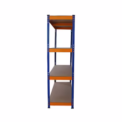 5 Garage Warehouse S-Rax Steel 5 Tier 150cm Racking Shelving Storage Units - Additional view 4