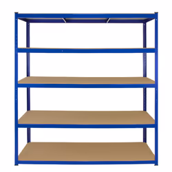 3 Bay Garage Storage Shed Shelving Metal Unit 5Tier 160cm Wide x 60cm Deep T-RAX