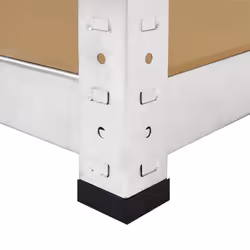 4 x Galvanised Steel Shelving MDF Shelves Heavy Duty Racking Storage 5 Tier Bays - Additional view 7