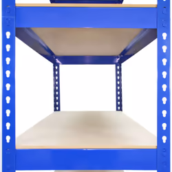 2 x Blue Racking Unit 5 Tier Garage Storage Warehouse Shelving 75 x 150 x 30cm - Additional view 4
