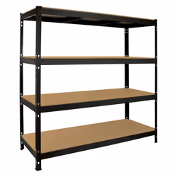 Garage Shelving Heavy Duty Racking 4 Tier Unit Boltless Steel Warehouse Shelves