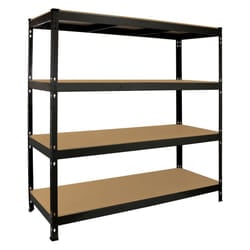 Garage Shelving Heavy Duty Racking 4 Tier Unit Boltless Steel Warehouse Shelves