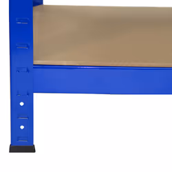 2 x Blue Racking Unit 5 Tier Garage Storage Warehouse Shelving 75 x 150 x 30cm - Additional view 5