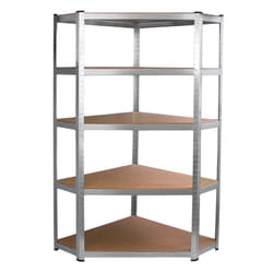 Heavy Duty Metal Corner Racking Garage Shelving 5 Tier Galwix Galvanised Steel