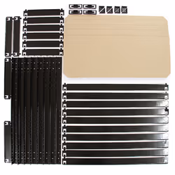 5 x Black Racking Unit 5 Tier Garage Storage Warehouse Shelving 75 x 150 x 30cm - Additional view 8