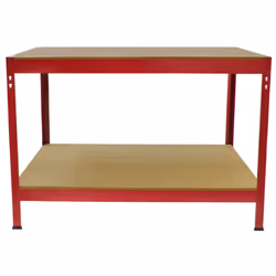Work Bench Garage Table Metal Storage Shelving DIY Tools Heavy Duty Workbenches