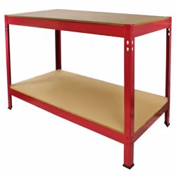Work Bench Garage Table Metal Storage Shelving DIY Tools Heavy Duty Workbenches - Additional view 10