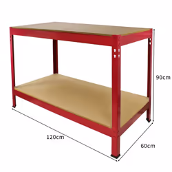 Work Bench Garage Table Metal Storage Shelving DIY Tools Heavy Duty Workbenches