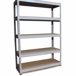 3 x Q-Rax Garage Racking Unit Grey 120cm Wide 5 Tier Warehouse Shelving Bay