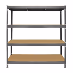 Garage Racking Heavy Duty Shelving 4 Tier Unit Boltless Steel Bay Metal Shelves