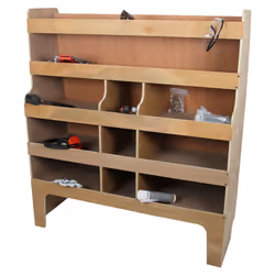 Van Racking Ford Transit 2 x Units Shelving Ply Racks Custom LWB Tool Storage