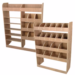 Vauxhall Vivaro SWB Plywood Van Racking Storage Unit Shelving / FREE Brackets