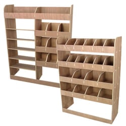 Vauxhall Vivaro SWB Plywood Van Racking Storage Unit Shelving / FREE Brackets