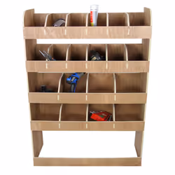 Vauxhall Vivaro SWB Plywood Van Racking Storage Unit Shelving / FREE Brackets