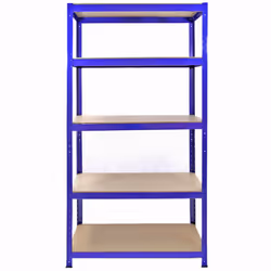 5 x 90cm Large Shelving Racking Units for Garage, Shed or Workshop Blue - Additional view 8