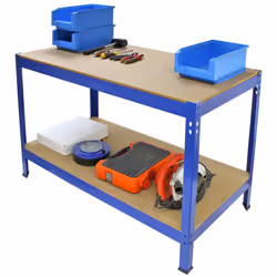 Garage Shed Storage Metal Shelving Units  With 1 x Workbench