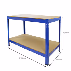 Garage Shed Storage Metal Shelving Units  With 1 x Workbench - Additional view 7