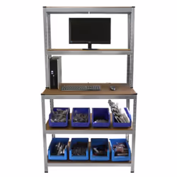 Workbench Shelving Unit Galvanised Heavy Duty Boltless Steel Racking - Additional view 5