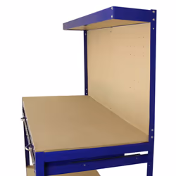 Workbench With Pegboard And Drawer Tool Garage Storage Heavy-Duty Steel Workshop DIY - Blue