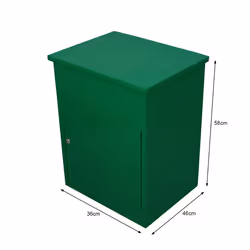 Parcel Drop Box Delivery Post Box Medium Lockable - Green - Additional view 5