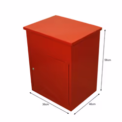 Parcel Drop Box Delivery Post Box Medium Lockable - Red