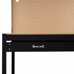 Workbench Pegboard Drawer LED Light Tool Garage - Black - Additional view 10